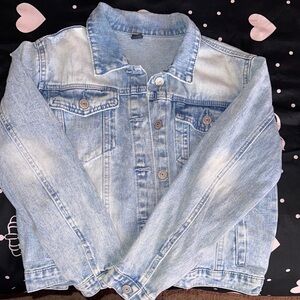 Girl’s Denim “Whatever“ Jacket